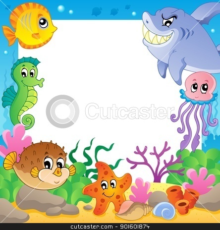 Animal Pictures On With Underwater Animals 2 Stock Vector Clipart