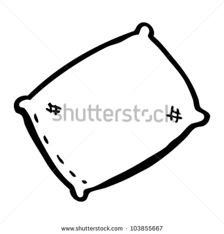 Cartoon Bed Pillow Stock Vector Illustration 103855667   Shutterstock