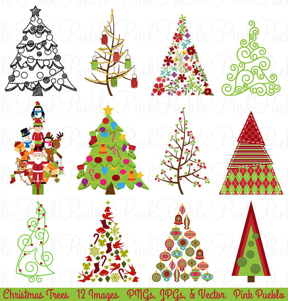 Christmas Tree Clipart Clip Art Christmas Holiday Decor Clipart Clip