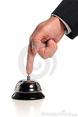 Hand Ringing Bell Stock Photography   Image  21019612