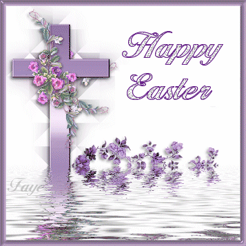 Happy Easter Purple Cross Re Easter Myniceprofile