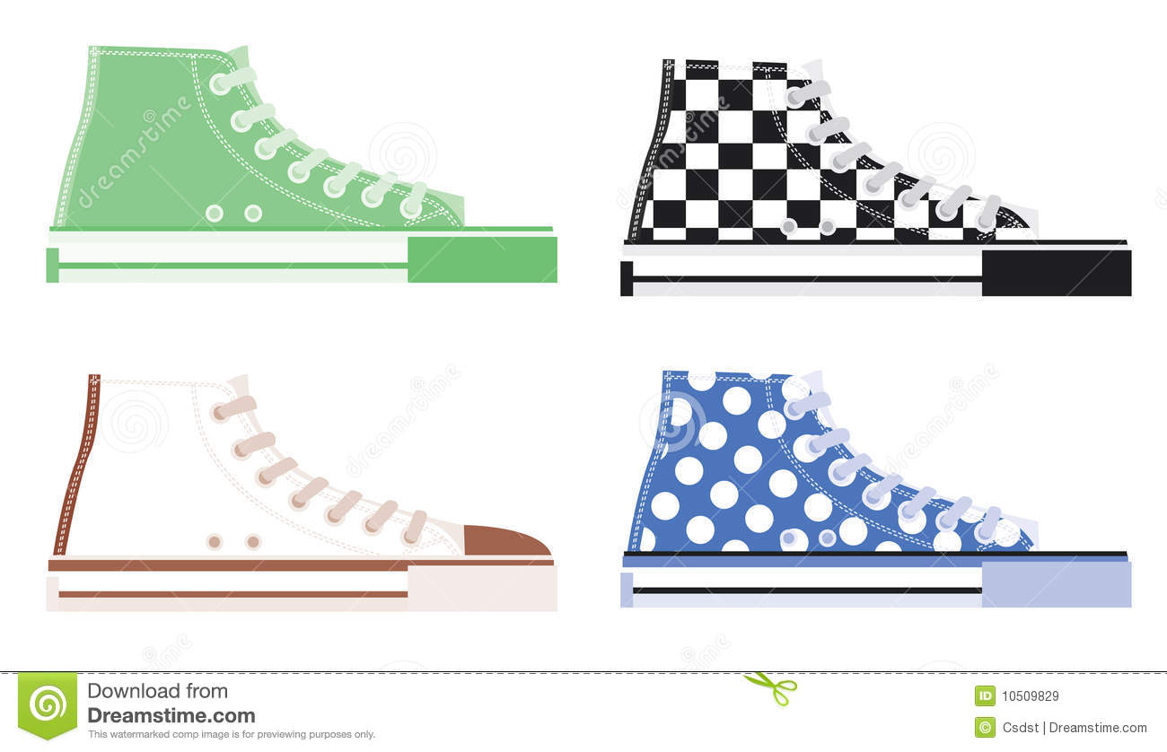 High Top Sneakers Royalty Free Stock Images   Image  10509829