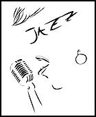 Jazz Singer Illustrations And Clip Art  787 Jazz Singer Royalty Free