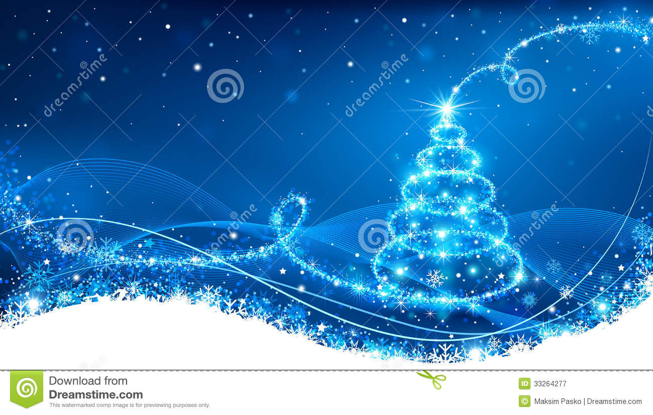 Magic Christmas Tree  Christmas Background