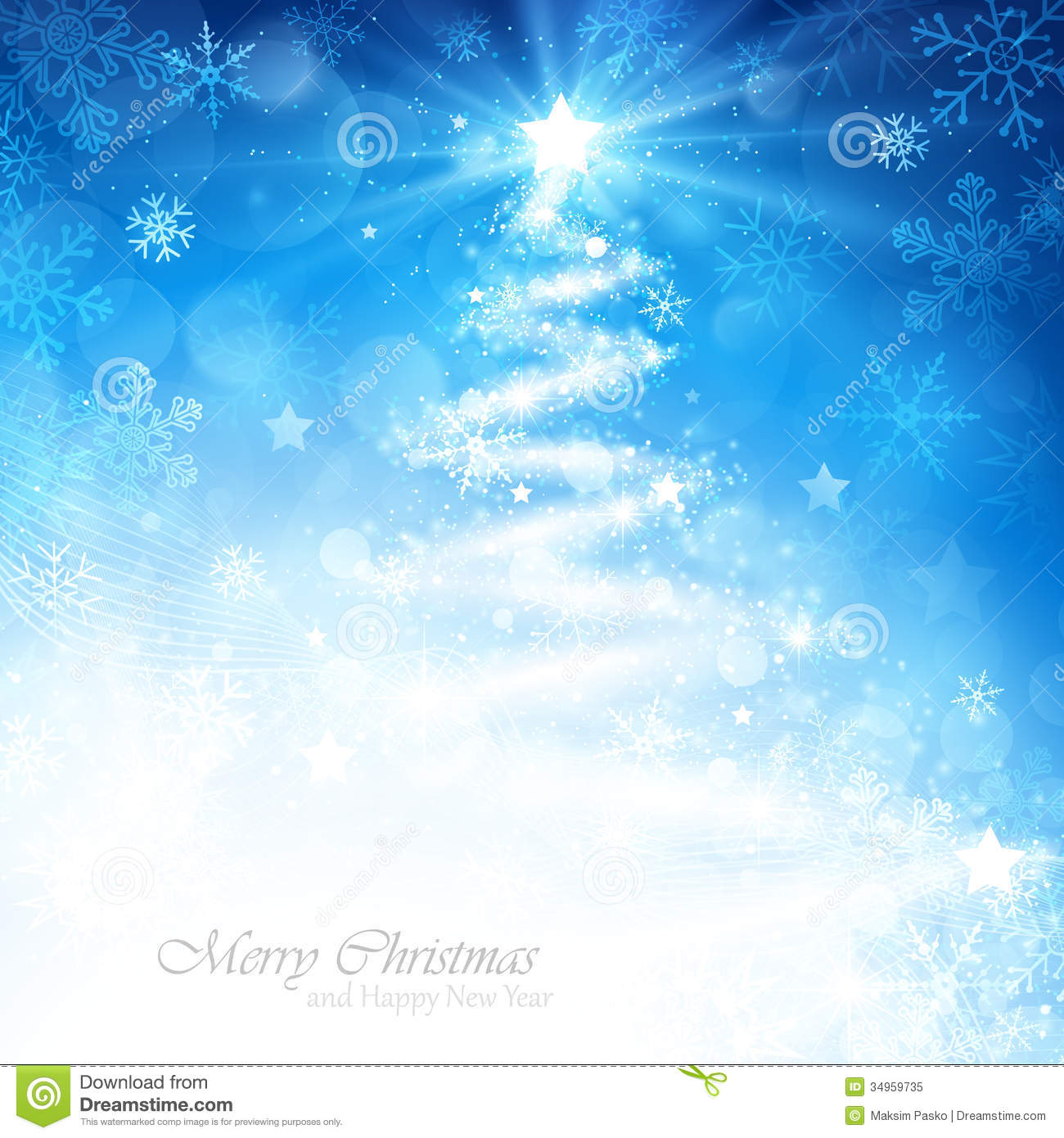 Magic Christmas Tree Royalty Free Stock Photo   Image  34959735