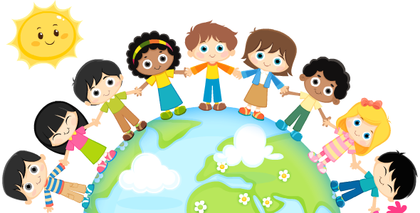 Page 2   Multicultural  Friendship Globe Art   Border Graphics For