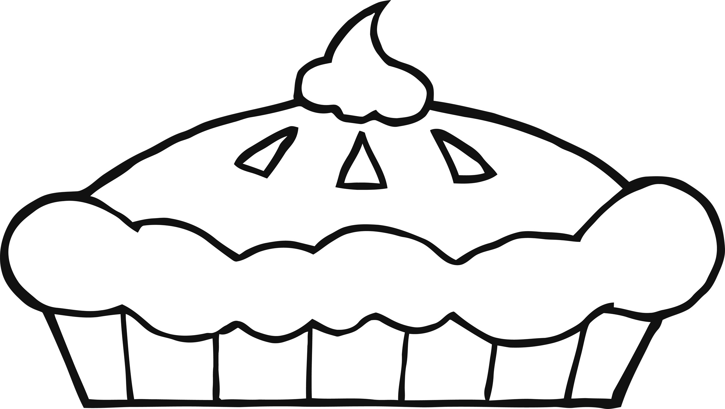 Pie Clipart Black And White   Clipart Panda   Free Clipart Images