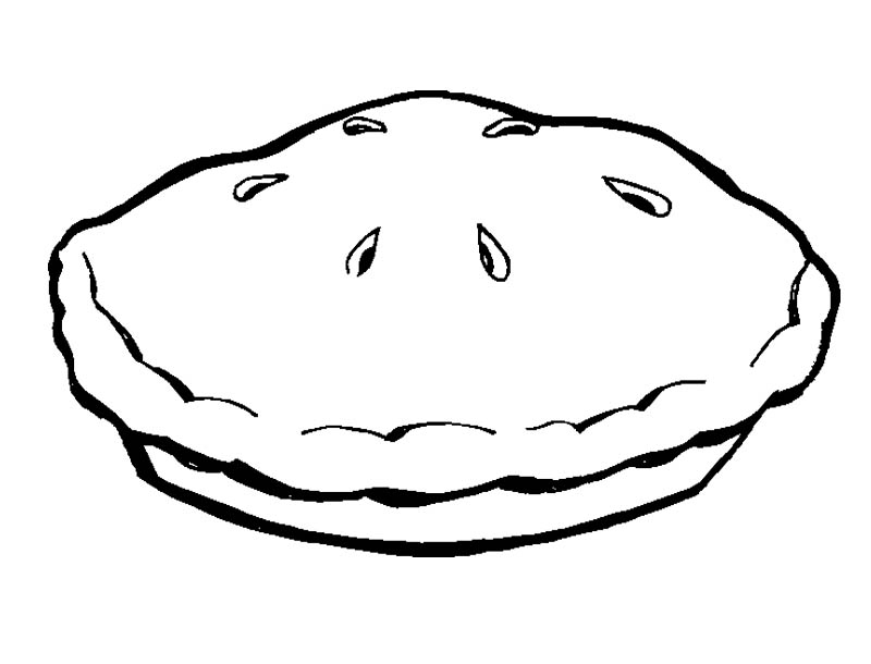 Pie Coloring Pages   A Pie Pan Coloring Page Kids Coloring Art