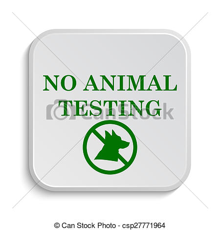 Stock Illustration Of No Animal Testing Icon Internet Button On White