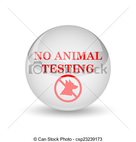 Stock Illustrations Of No Animal Testing Icon Internet Button On White