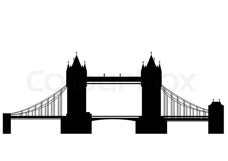 Stock Vektor Von  Tower Bridge Ist Eine Kombinierte Klapp  Und