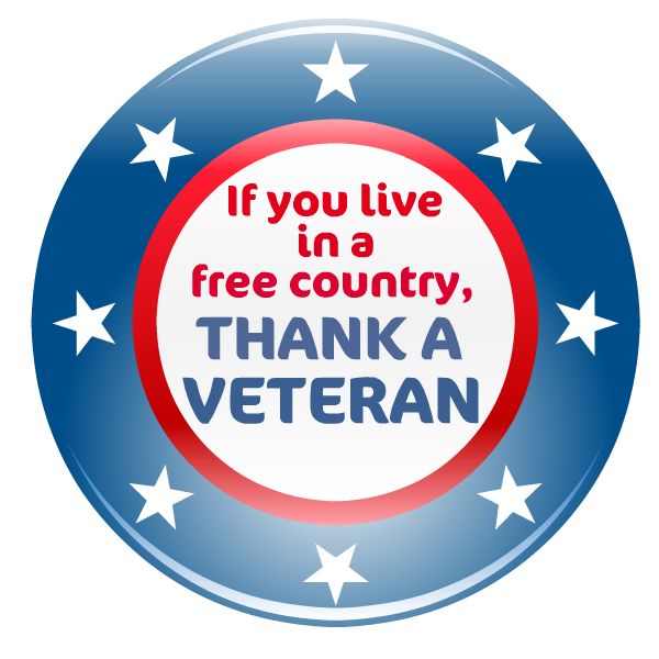 Veterans Day Clip Art If You Live In A Free Country Thank A Veteran