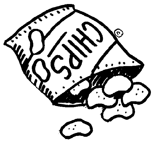 Chips Clipart Black And White   Clipart Panda   Free Clipart Images