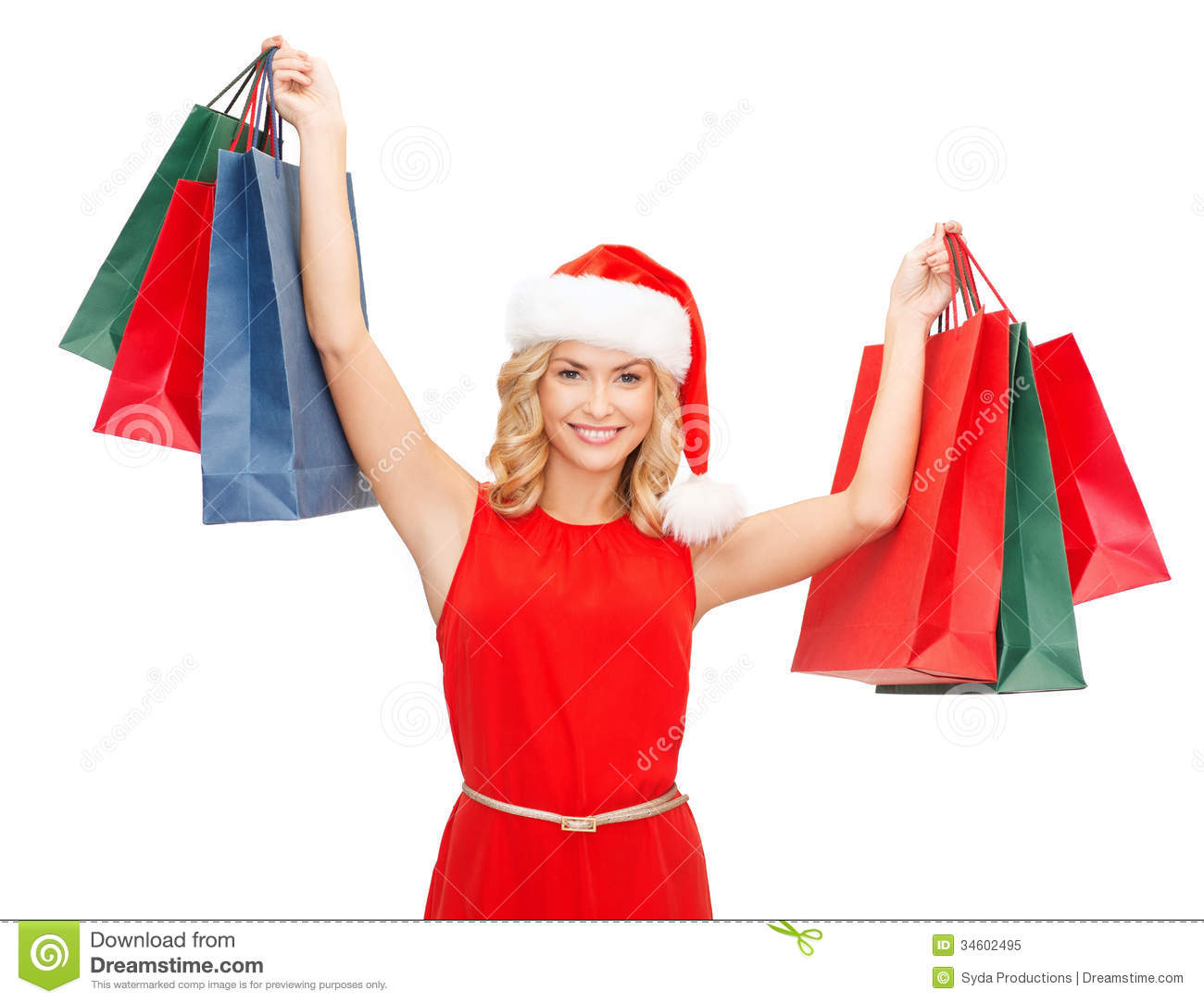 Christmas Shopping Bag Sale Gifts Clipart