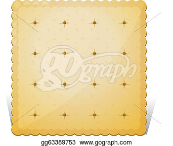 Clip Art   Illustration Of A Biscuit On A White Background  Stock