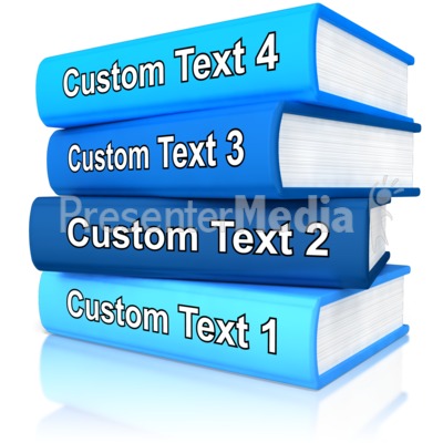 Custom Stack Of Books   Signs And Symbols   Great Clipart For