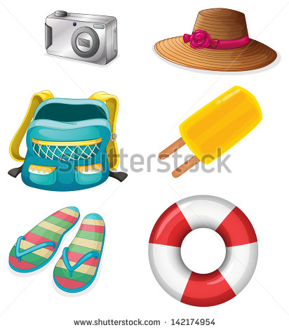 Illustration Of The Different Things Ideal For Summer Outings On A