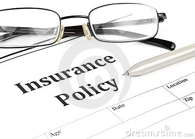 Insurance Policy Form On Desk In Office Royalty Free Stock Photo