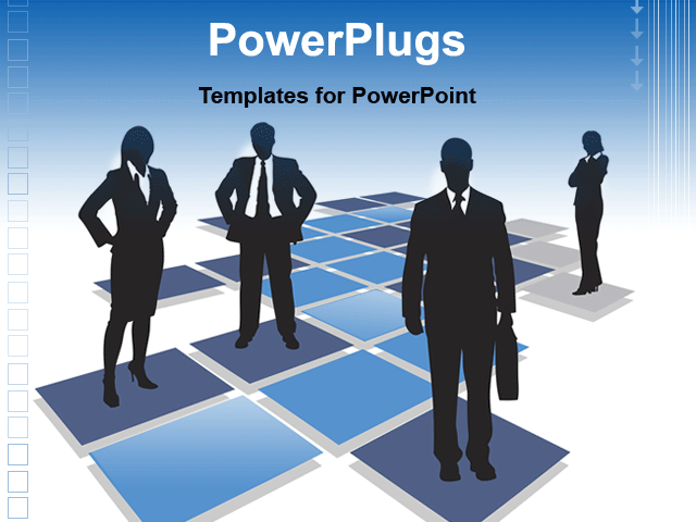 Of A Business Team Animated Powerpoint Template Background Of Animated    