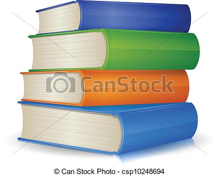 Of Book Stack   Stack Of Colorful Books Csp10248694   Search Clip
