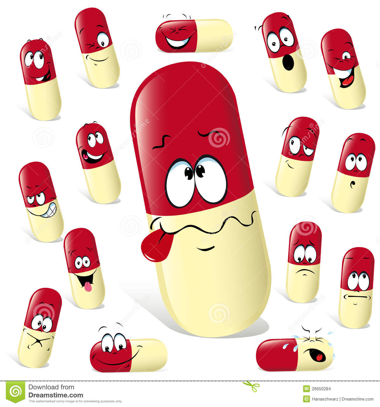 Pill Cartoon Stock Images   Image  26650284
