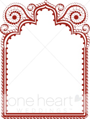 Red Lace Border   Fancy Border Accents
