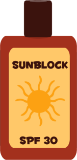 Sunblock Clip Art Image   Clip Art Image Of A Dark Bottle Of Spf 30    