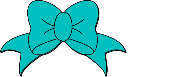 Teal Minnie Mouse Bow Clip Art At Clker Com   Vector Clip Art Online