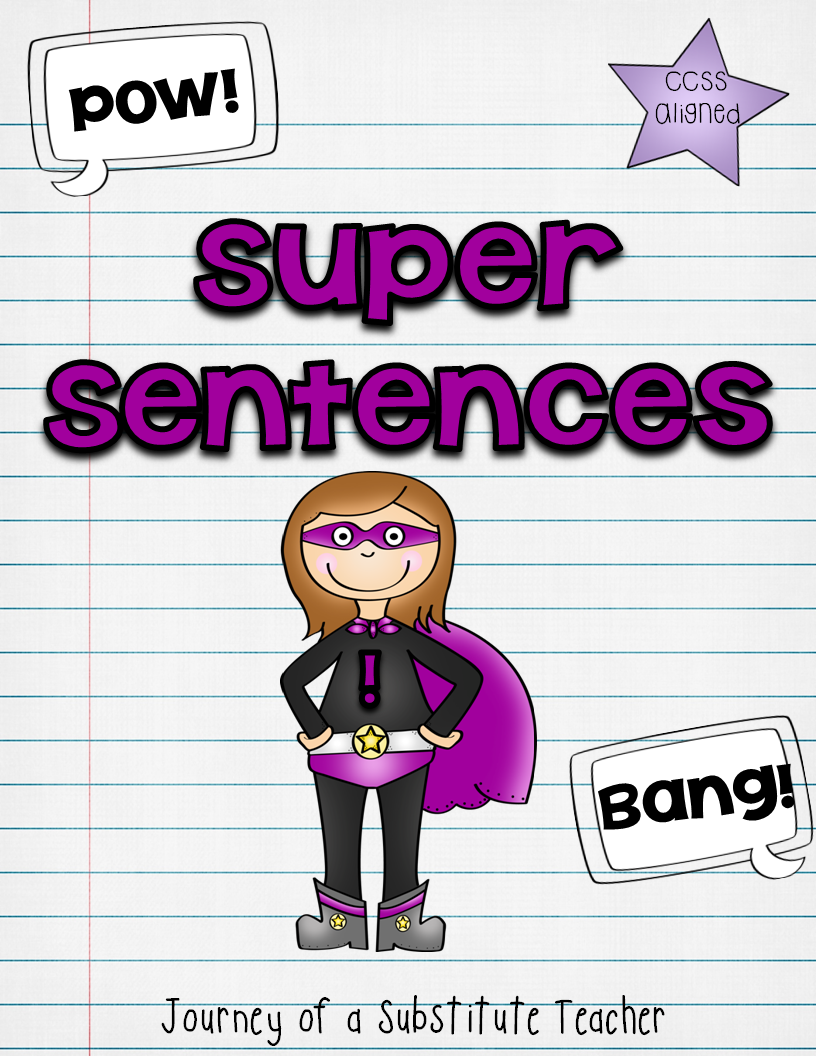 With This I Created     Super Sentences  Punctuation Practice  