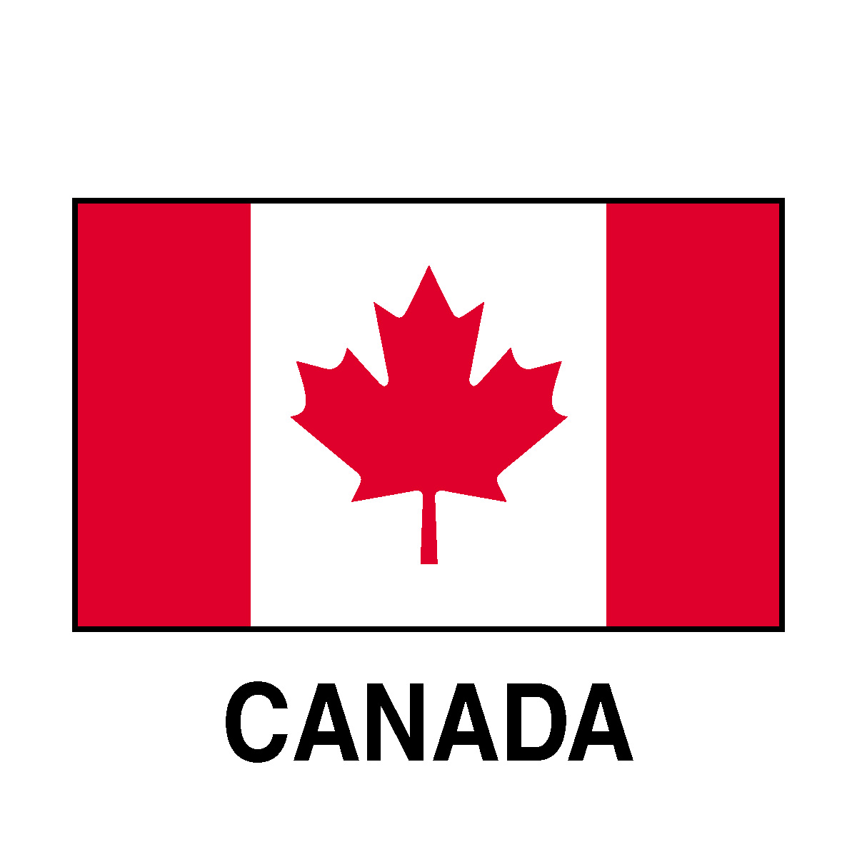 Canadian Flag Clip Art Cake