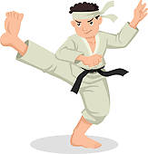 Caricatura Karate Gr Ficos De Clipart  8 Caricatura Karate Clip Art Y