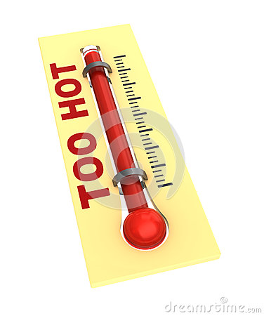 Hot Weather Thermometer Clip Art D Illustration