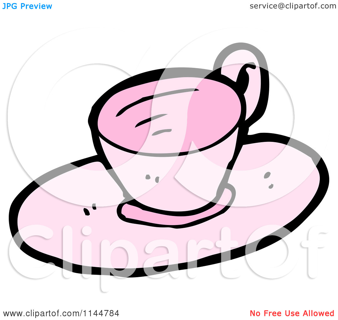 Like Or Share Cartoon Woman With A Cup Of Coffee On Facebook