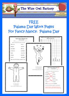 Pajama Day Printable Activities