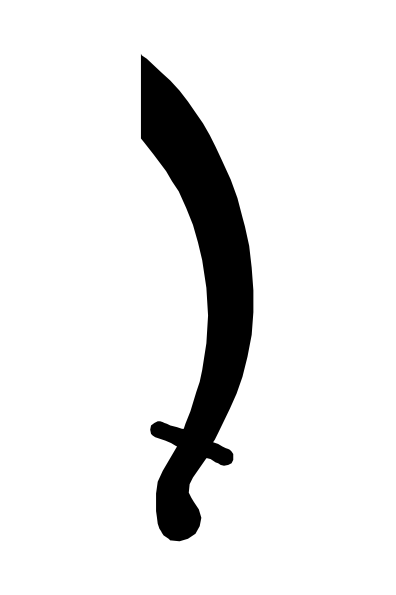Pirate Sword Clip Art Black White Korsar Black Clip Art Free