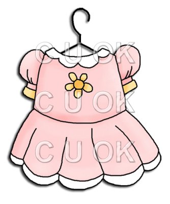 Ref808   Girlie Dress    0 17   Commercial Use Clip Art