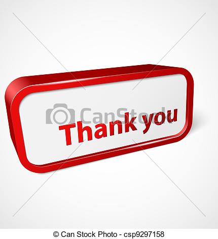 Shiny Banner Thank You Vector Illustration Csp9297158   Search Clip