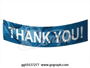 Stock Illustration   Thank You Banner  Clipart Drawing Gg55537277