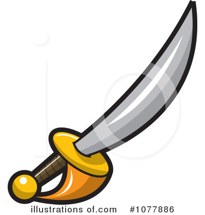Sword Clipart  1077886 By Jtoons   Royalty Free  Rf  Stock    