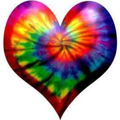 Tye Heart Tie Dye Fairies Heart Rainbows Ties Thought Rainbow