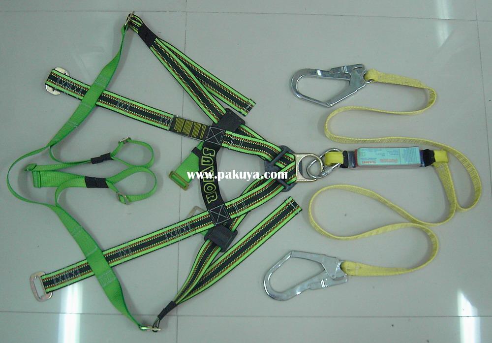 Upper Air Protection Safety Belt With Shock Absorbing Lanyard
