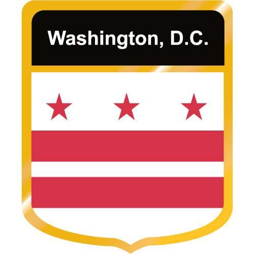 Washington D C  Flag Crest Clip Art