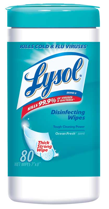Amazon Com  Lysol Disinfecting Wipes Ocean Fresh 80 Count  Pack Of 2    