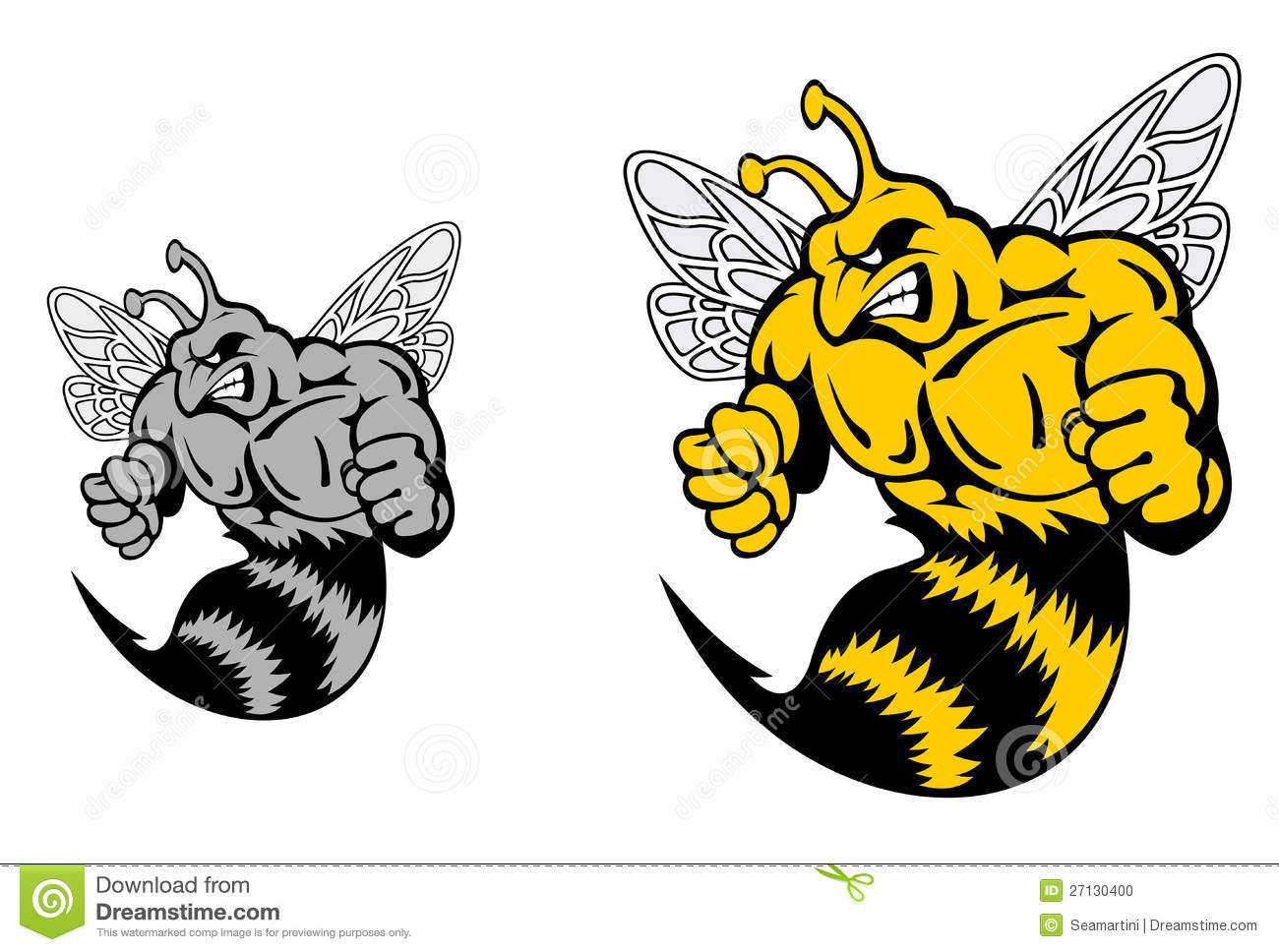 Angry Hornet Or Yellow Jacket Stock Photo   Image  27130400
