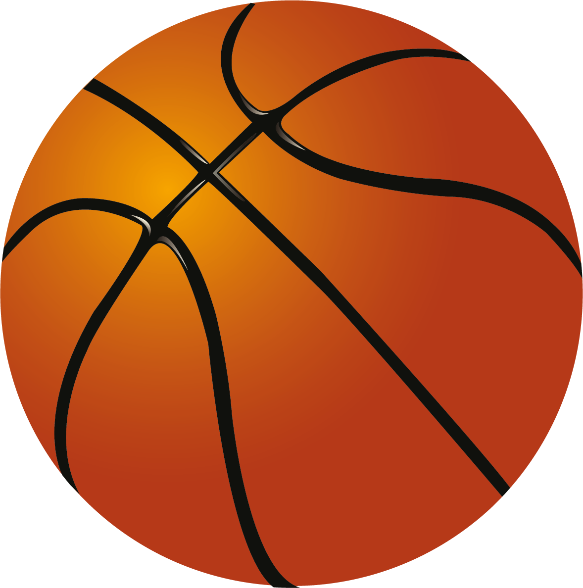 Basketball Ball Clipart Black And White   Clipart Panda   Free Clipart