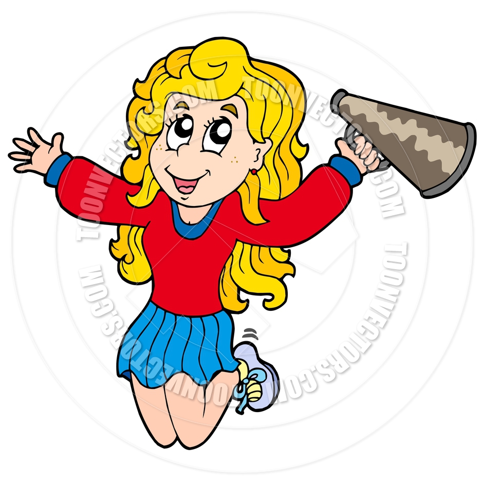 Cartoon Cheerleader By Clairev   Toon Vectors Eps  40194