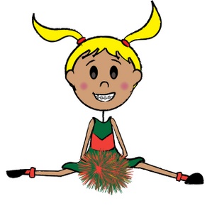 Cheerleader Cartoon Clip Art