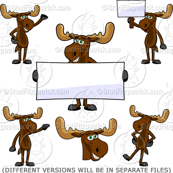 Cute Cartoon Moose    Cute Moose Cartoon Pictures   Clipart