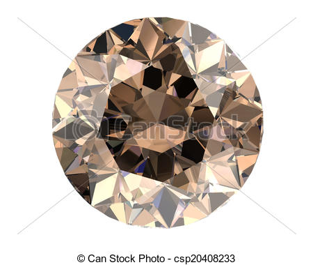     Diamond On White Background  High Resolution 3d Image    Csp20408233