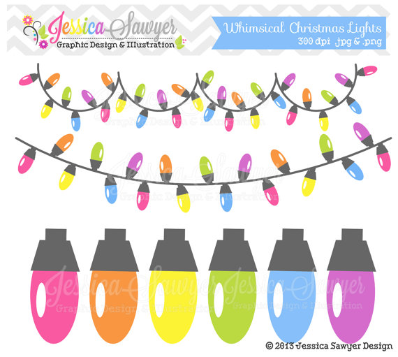Download Christmas Light Clipart Whimsical Rainbow Light Clip    